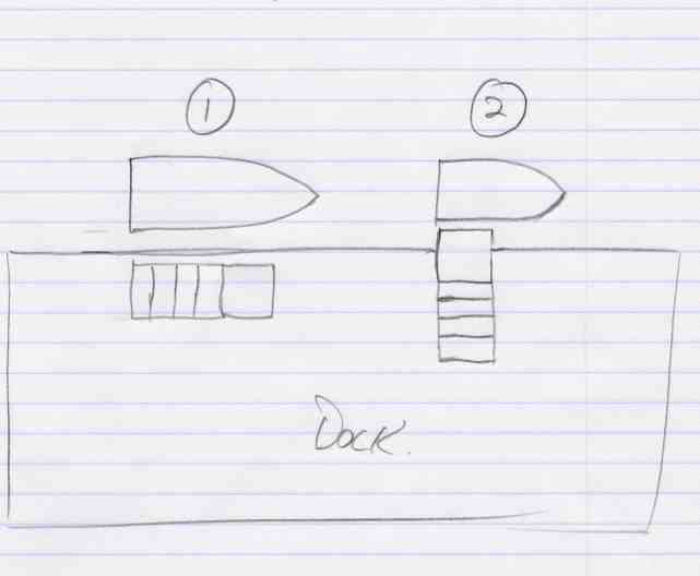 Hand drawn sketch from Dave to clarify his question to our member.