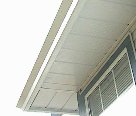 Photo of soffits from another angle.
