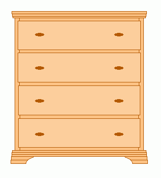Bedroom Dresser Woodworking Plan