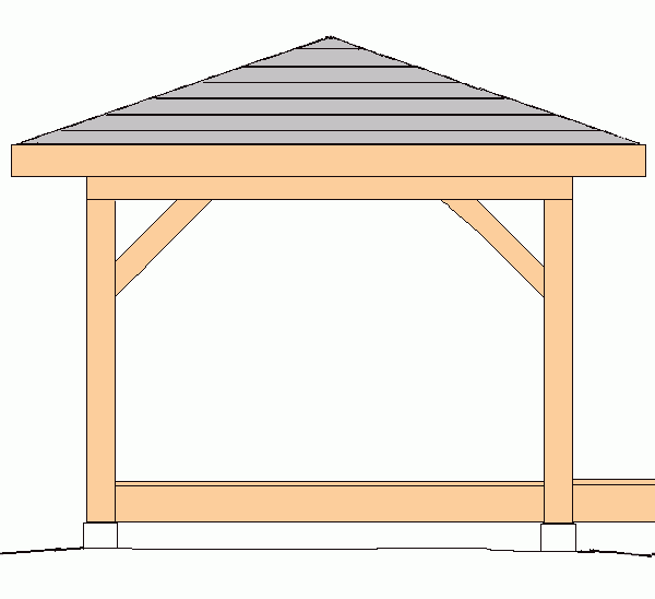 Drawing of our 10 foot gazebo.
