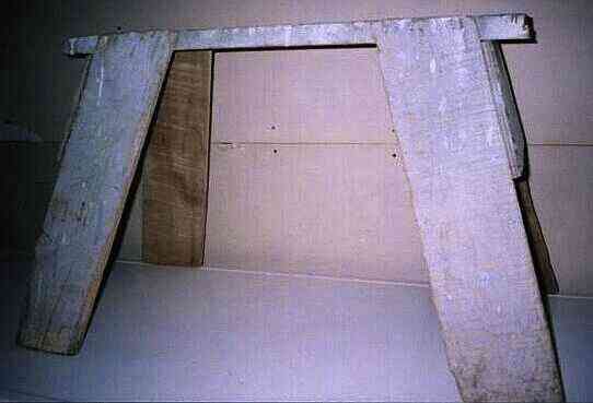 Photo of my well used sawhorse.