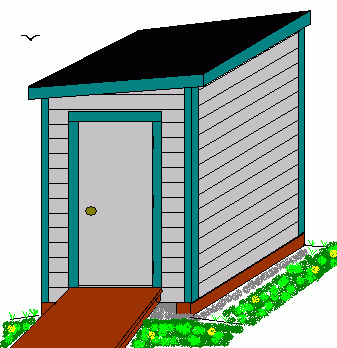 Shed 6'x8' Lean-To Roof Plans