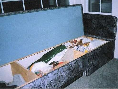 Photo of our window bench seat.