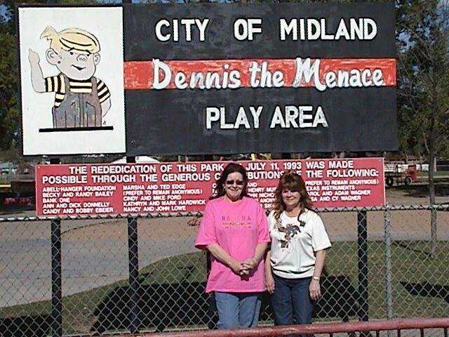 Photo of Pat and Fran at Dennis the Menace Park.