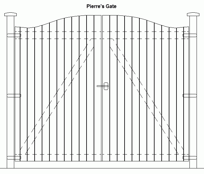 Drawing of Pierres Gate.