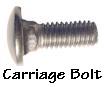 Photo of a carriage bolt.
