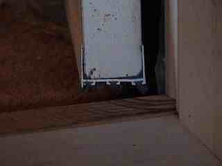 Photo of the door bottom.