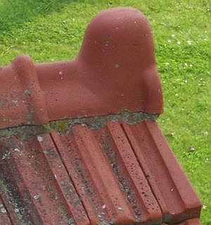 Photo of a roof tile.